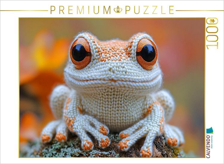 Produktbild: CALVENDO Puzzle Frosch | 1000 Teile Lege-Gr&ouml;&szlig;e 64x48cm Foto-Puzzle f&uuml;r gl&uuml;ckliche Stunden