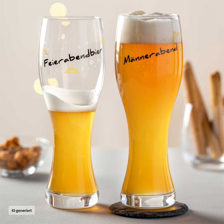 Produktbild: Leonardo Weizenbierglas 500 ml 'M&auml;nnerabend' PRESENTE Weizenbierglas 500 ml 'M&auml;nnerabend' PRESENTE