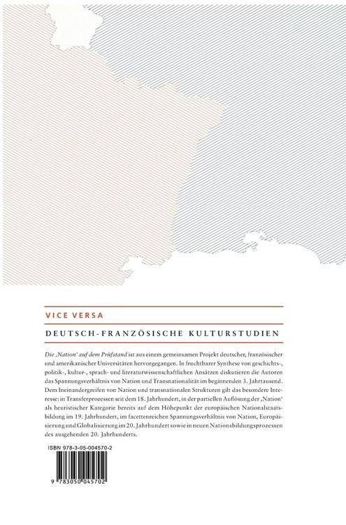 Produktbild: Die "Nation" auf dem Pr&uuml;fstand/La "Nation" en question/Questioning the "Nation"