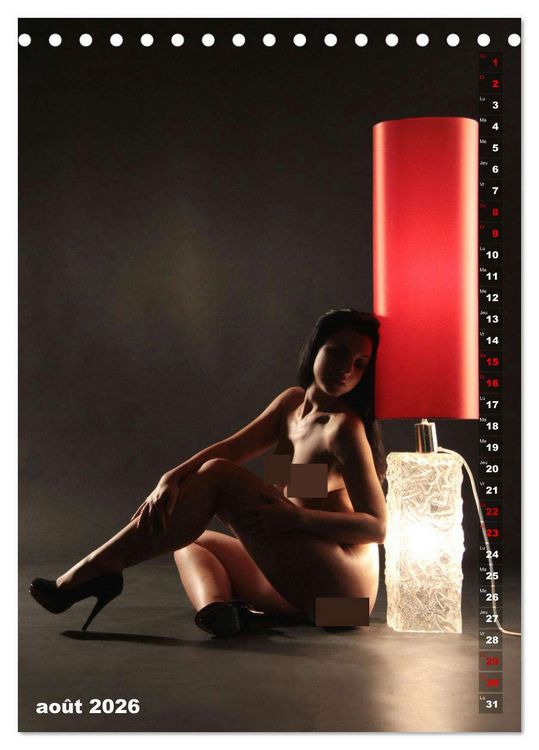 Produktbild: Le feu rouge (Calendrier de bureau 2026 DIN A5 horizontal), CALVENDO calendrier mensuel