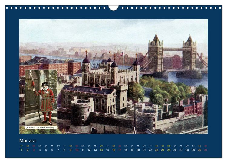 Produktbild: Historisches London von 1888 bis 1918 (Wandkalender 2026 DIN A3 quer), CALVENDO Monatskalender