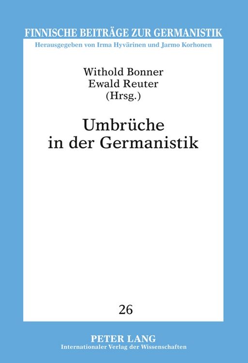 Produktbild: Umbr&uuml;che in der Germanistik