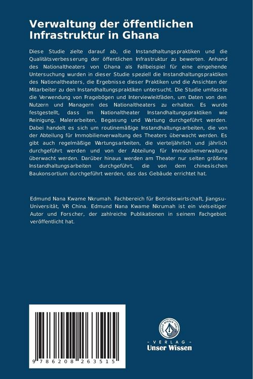 Produktbild: Verwaltung der &ouml;ffentlichen Infrastruktur in Ghana