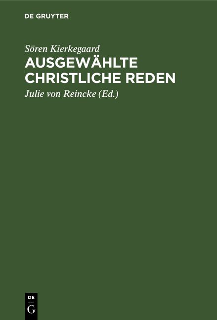 Produktbild: Ausgew&auml;hlte Christliche Reden