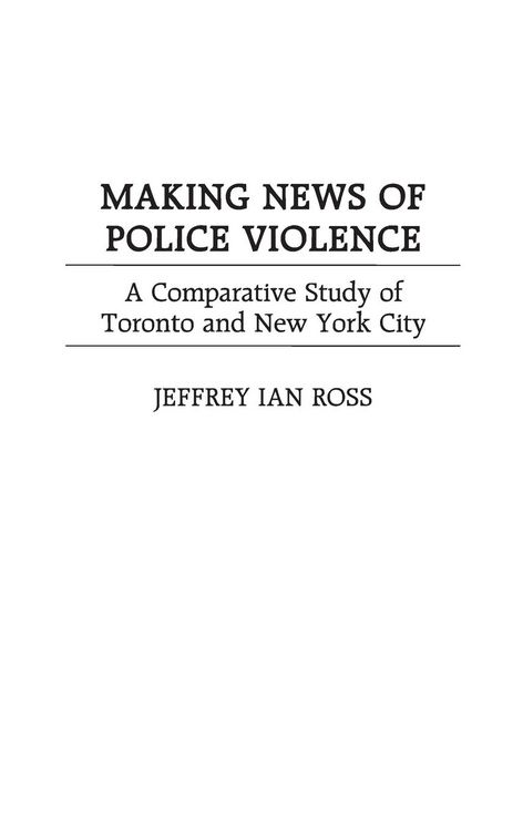Produktbild: Making News of Police Violence