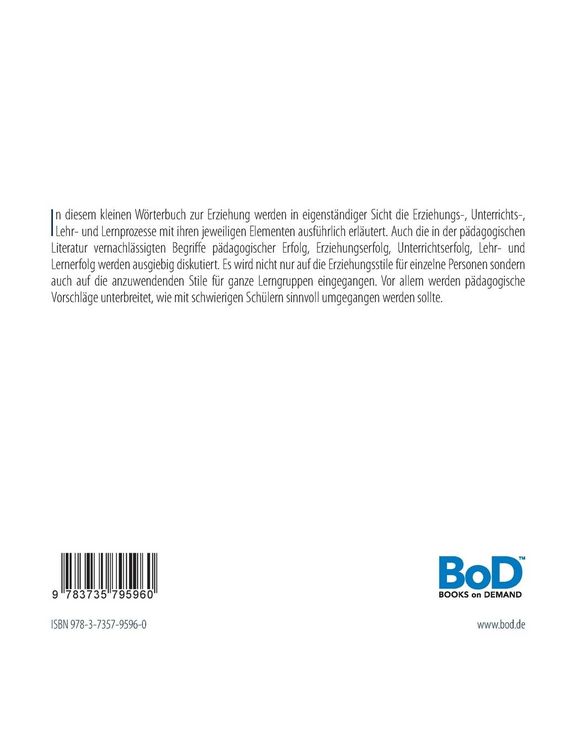 Produktbild: Kleines W&ouml;rterbuch zur Erziehung