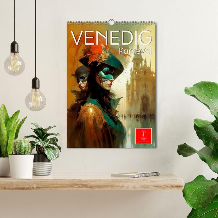 Produktbild: Venedig Karneval (Wandkalender 2026 DIN A3 hoch), CALVENDO Monatskalender