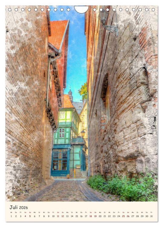 Produktbild: Quedlinburg - unsere Stadt (Wandkalender 2026 DIN A4 hoch), CALVENDO Monatskalender