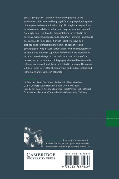 Produktbild: Language and Thought