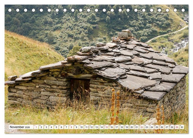 Produktbild: Piemont und Aostatal (Tischkalender 2026 DIN A5 quer), CALVENDO Monatskalender