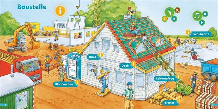 Produktbild: BOOKii&reg; H&ouml;ren und Staunen Mini Baustelle