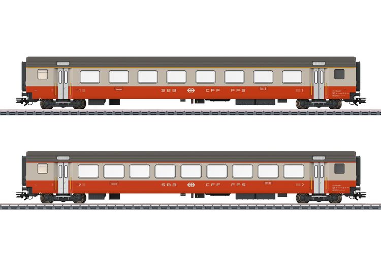 Produktbild: M&auml;rklin 42191 H0 2er-Set Personenwagen Swiss Express der SBB
