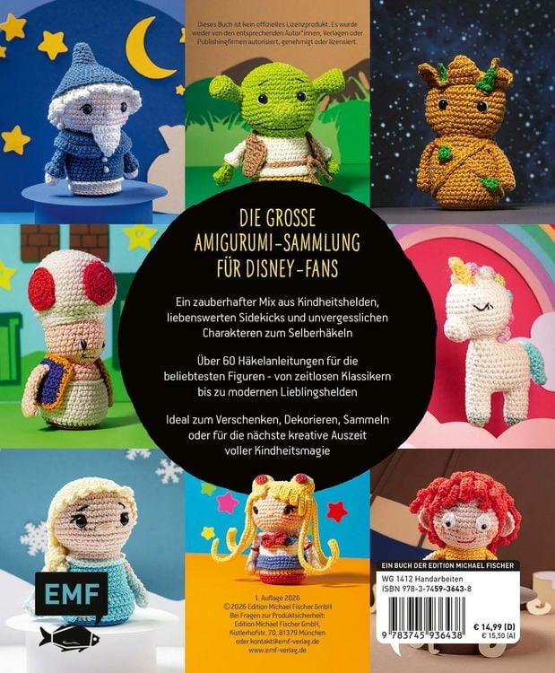 Produktbild: Helden der Kindheit & mehr &ndash; Die s&uuml;&szlig;e Amigurumi-Sammlung f&uuml;r Disney-Fans