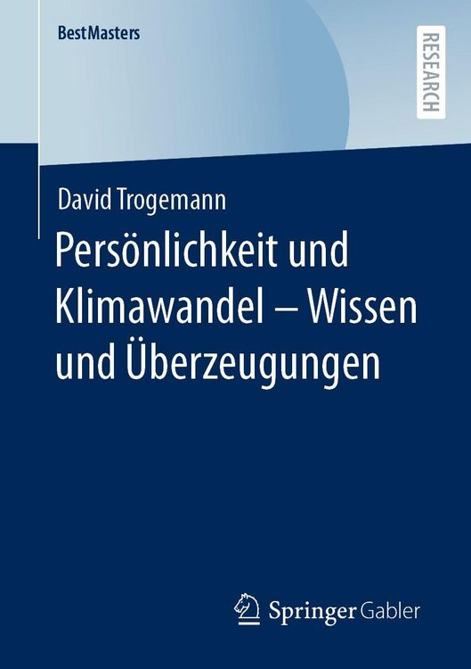Produktbild: Pers&ouml;nlichkeit und Klimawandel - Wissen und &Uuml;berzeugungen