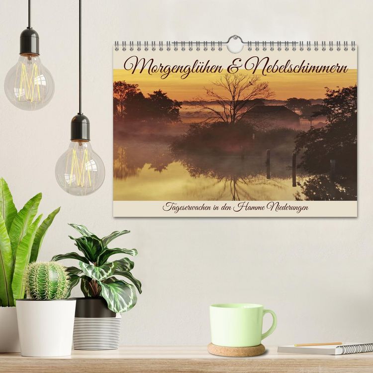 Produktbild: Morgengl&uuml;hen & Nebelschimmer (Wandkalender 2026 DIN A4 quer), CALVENDO Monatskalender