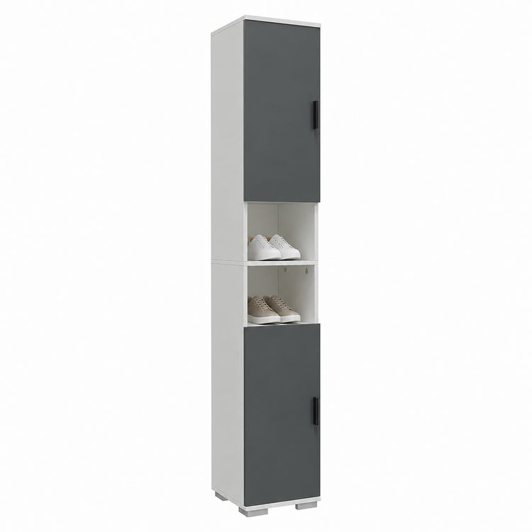 Produktbild: Holz schmaler Schuhschrank Dielenm&ouml;bel Gados M