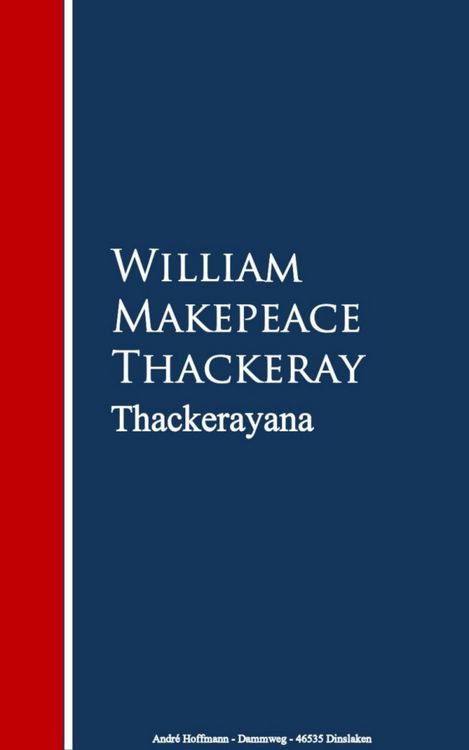 Produktbild: Thackerayana