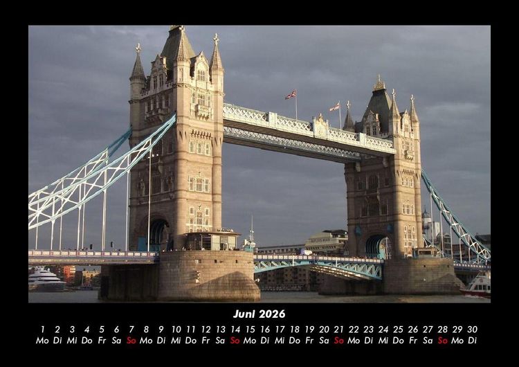 Produktbild: London 2026 Fotokalender DIN A3