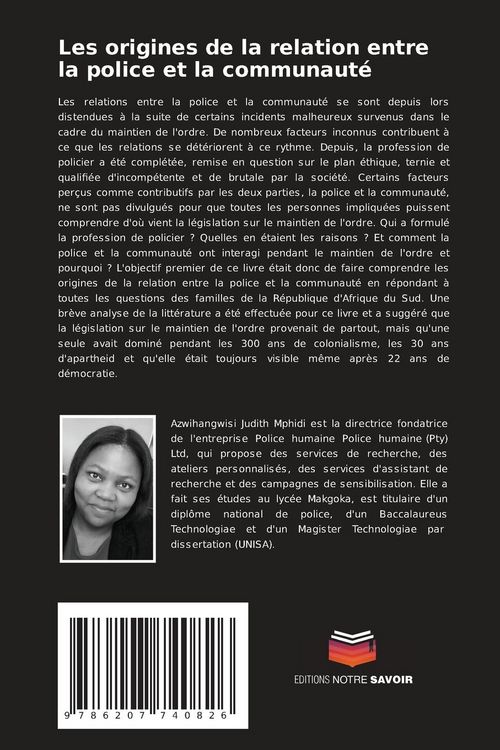 Produktbild: Les origines de la relation entre la police et la communaut&eacute;