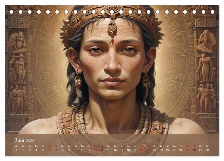 Produktbild: Faszination Maya: Einblicke in eine versunkene Welt (Tischkalender 2026 DIN A5 quer), CALVENDO Monatskalender