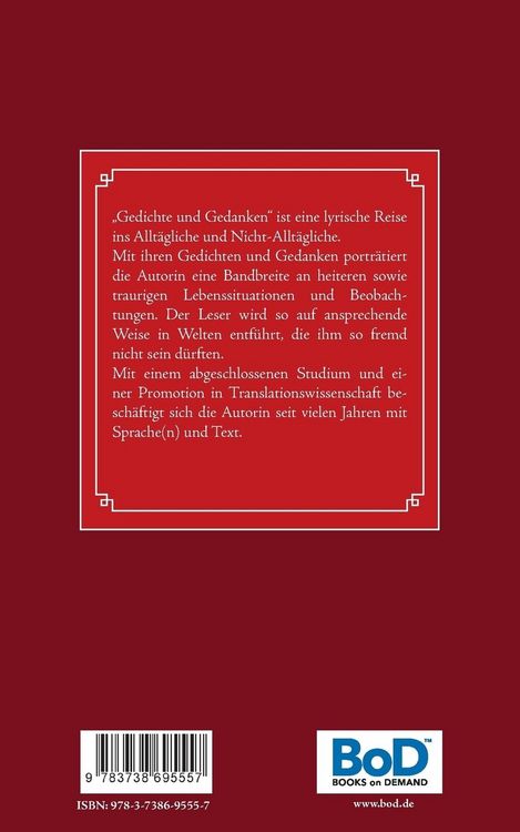 Produktbild: Gedichte und Gedanken