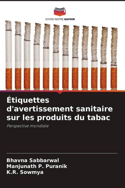 Produktbild: &Eacute;tiquettes d'avertissement sanitaire sur les produits du tabac