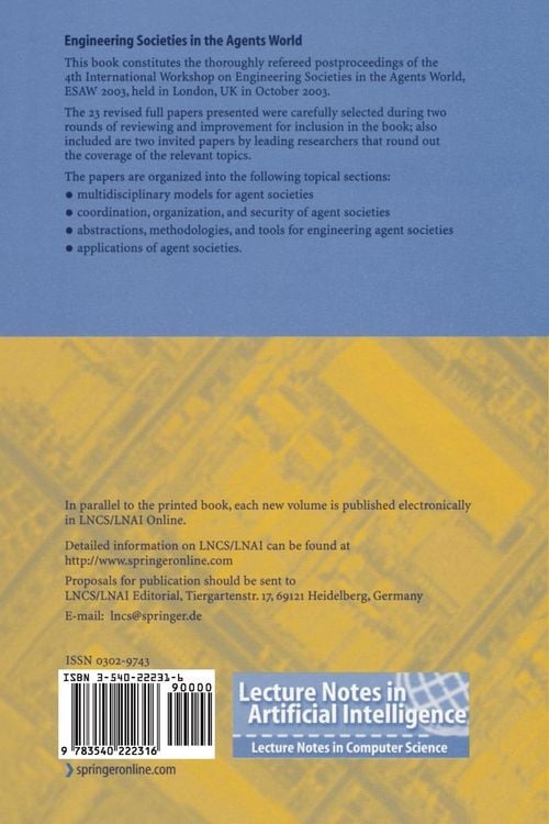 Produktbild: Engineering Societies in the Agents World IV