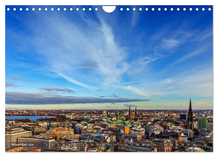 Produktbild: Hamburg perspectives (Wall Calendar 2026 DIN A4 landscape), CALVENDO 12 Month Wall Calendar