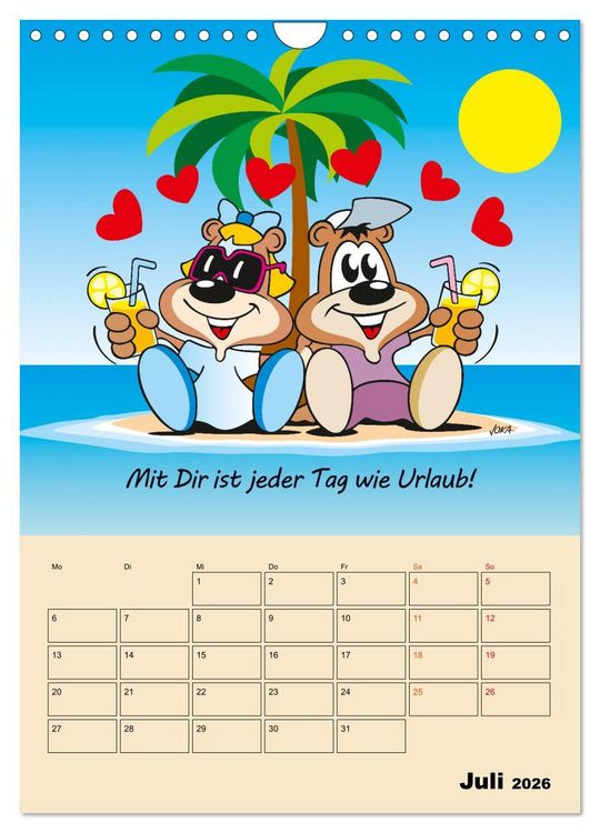 Produktbild: Ein Jahr mit Dir! (Wandkalender 2026 DIN A4 hoch), CALVENDO Monatskalender