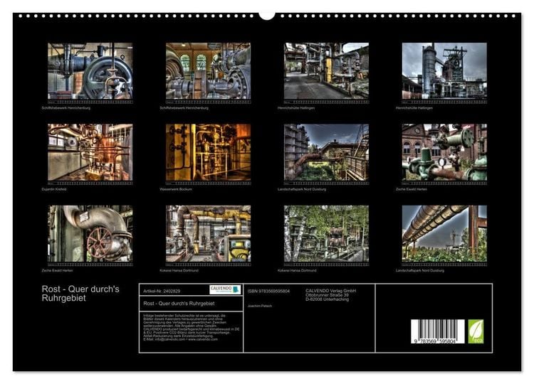 Produktbild: Rost - Quer durch's Ruhrgebiet (Wandkalender 2027 DIN A2 quer), CALVENDO Monatskalender
