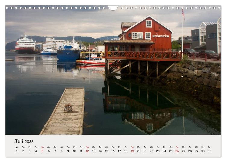 Produktbild: Auf dem Weg zum Nordkap (Wandkalender 2026 DIN A3 quer), CALVENDO Monatskalender