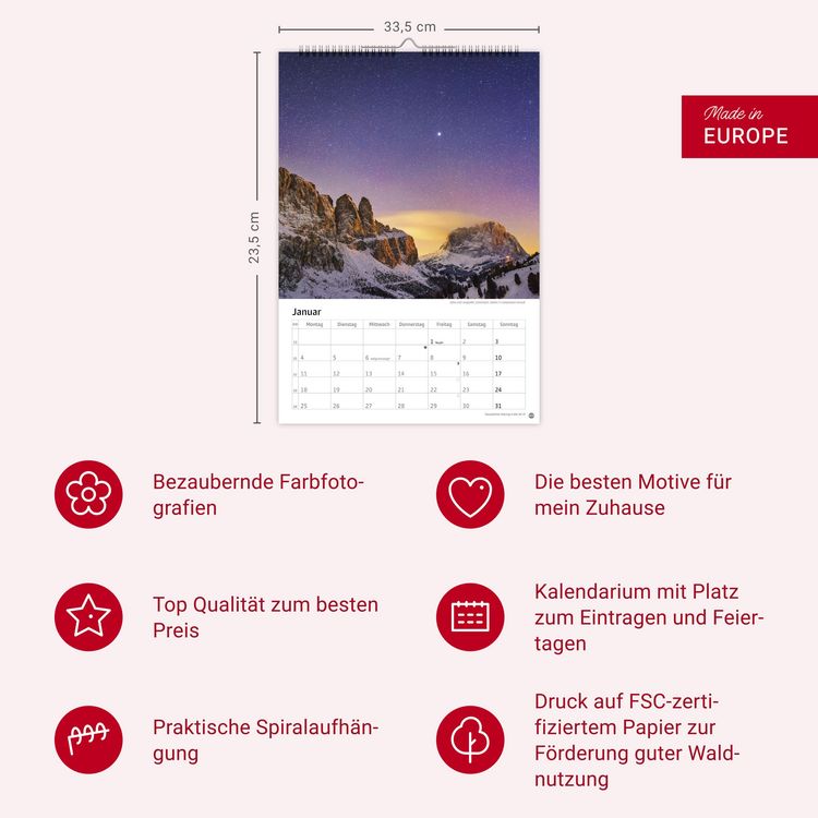 Produktbild: Alpen Kalender 2027