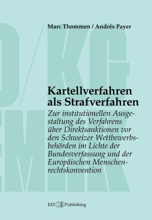 Produktbild: Kartellverfahren als Strafverfahren