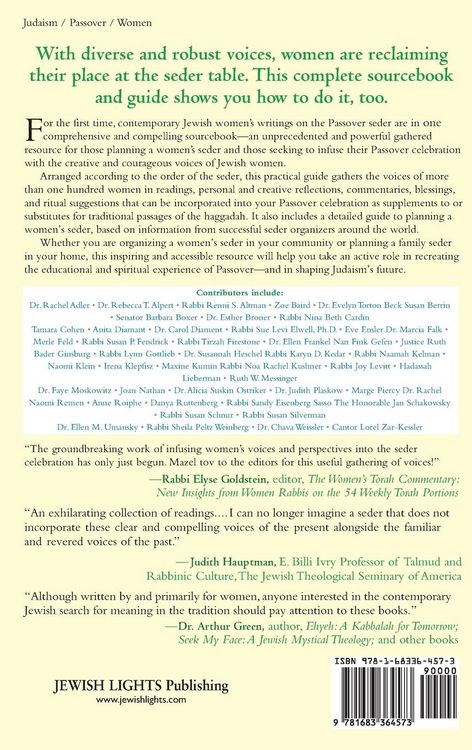 Produktbild: The Women's Seder Sourcebook