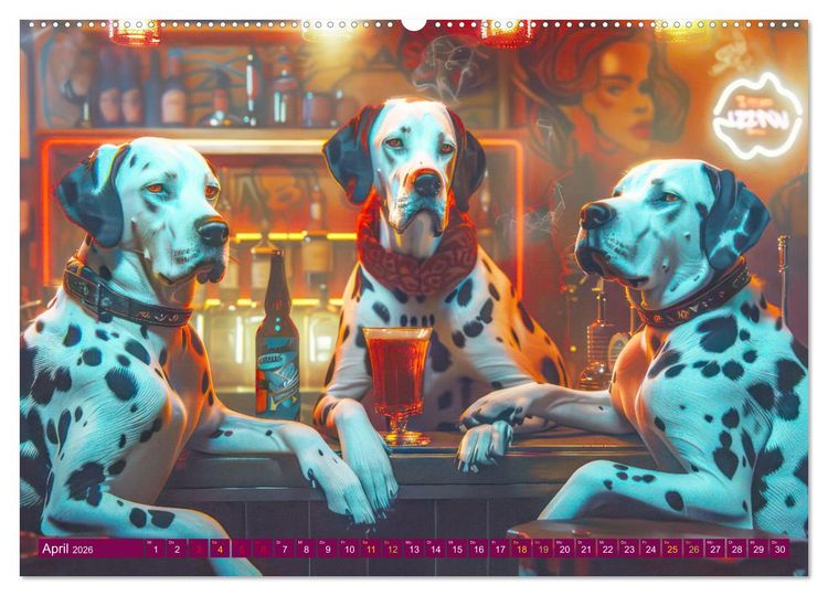 Produktbild: Tierisches Barleben (Wandkalender 2026 DIN A2 quer), CALVENDO Monatskalender