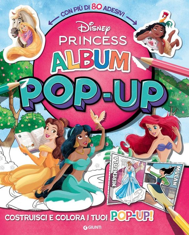 Produktbild: Disney Princess. Album pop-up.Costruisci e colora i tuoi pop-up. Con adesivi