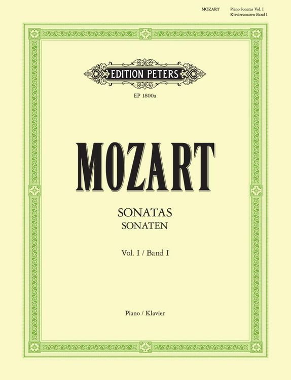 Produktbild: Sonaten f&uuml;r Klavier, Band 1