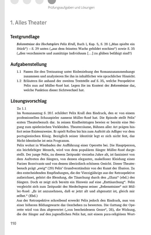 Produktbild: Klett Lekt&uuml;rehilfen Thomas Mann, Bekenntnisse des Hochstaplers Felix Krull