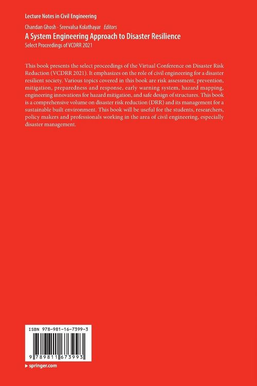 Produktbild: A System Engineering Approach to Disaster Resilience