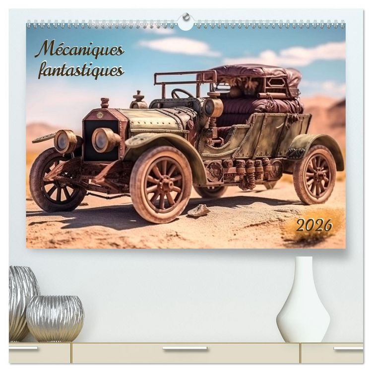 Produktbild: M&eacute;caniques fantastiques (Calendrier mural 2026 DIN A2 vertical) calendrier de bureau