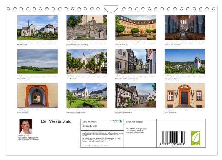 Produktbild: Der Westerwald (Wandkalender 2026 DIN A4 quer), CALVENDO Monatskalender
