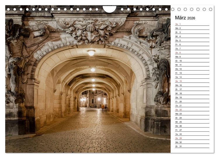 Produktbild: Barockstadt Dresden (Wandkalender 2026 DIN A4 quer), CALVENDO Monatskalender