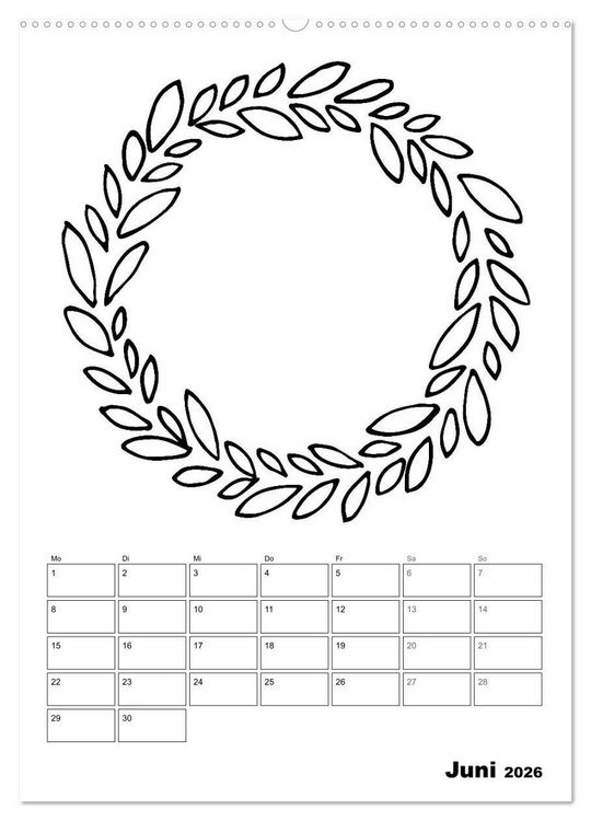 Produktbild: Rahmen Bastel-Kalender - DIY Fotos-Spr&uuml;che-Zitate (hochwertiger Premium Wandkalender 2026 DIN A2 hoch), Kunstdruck in Hochglanz