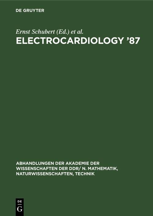 Produktbild: Electrocardiology '87