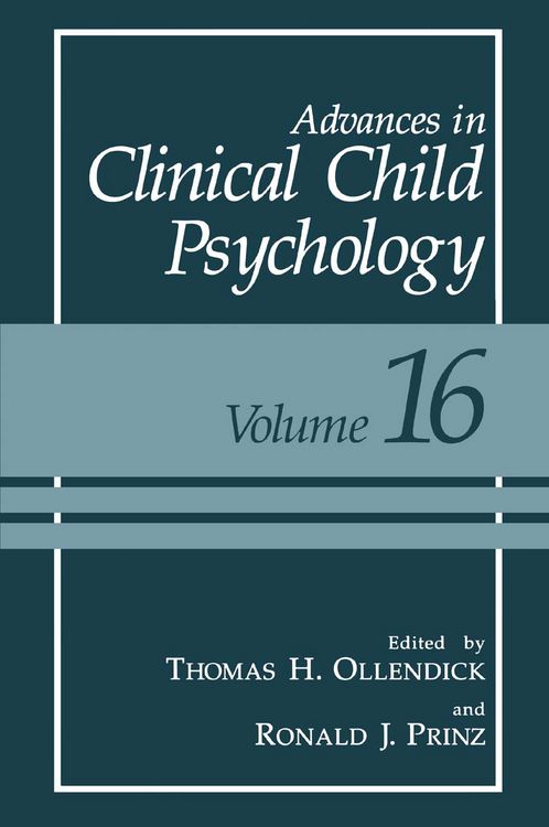 Produktbild: Advances in Clinical Child Psychology