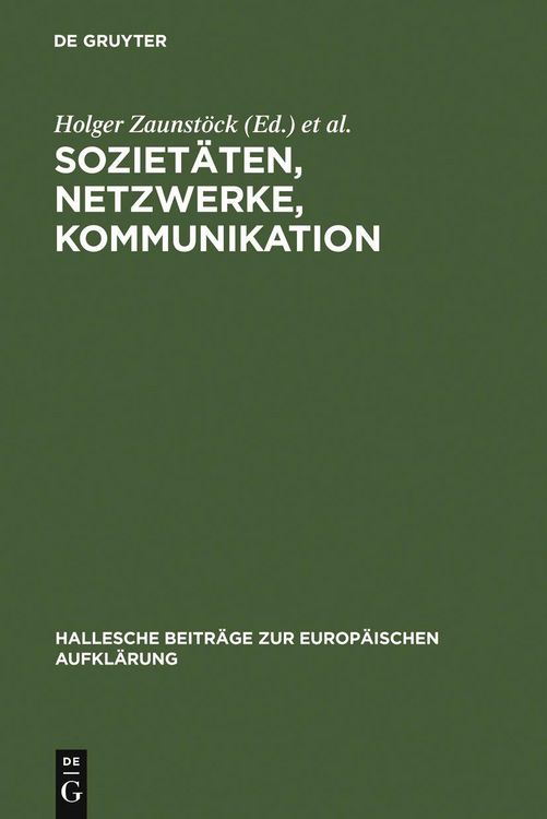 Produktbild: Soziet&auml;ten, Netzwerke, Kommunikation