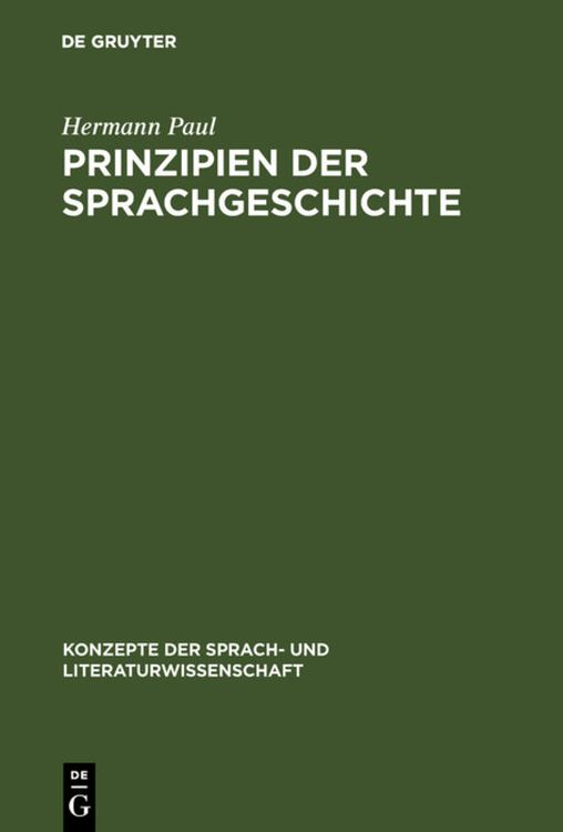 Produktbild: Prinzipien der Sprachgeschichte