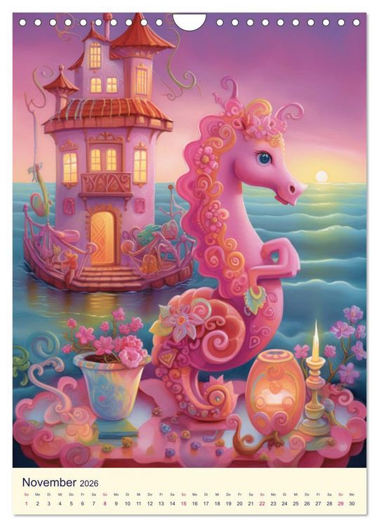Produktbild: Rosa Traumland. Zauberhafte Wunderwelt (Wandkalender 2026 DIN A4 hoch), CALVENDO Monatskalender