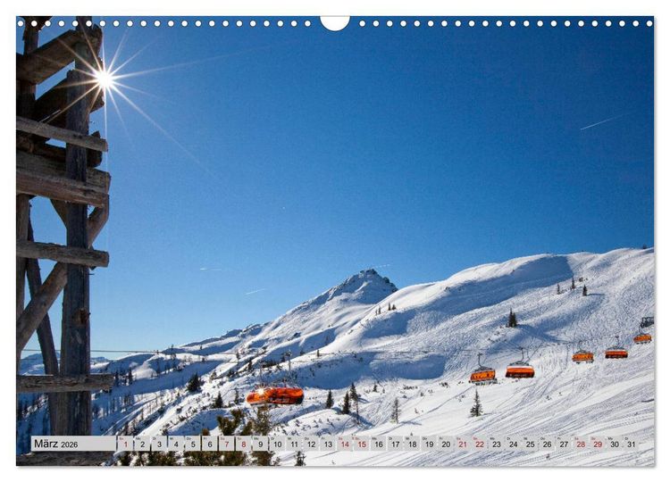 Produktbild: Herzliche Gr&uuml;&szlig;e aus Flachau (Wandkalender 2026 DIN A3 quer), CALVENDO Monatskalender