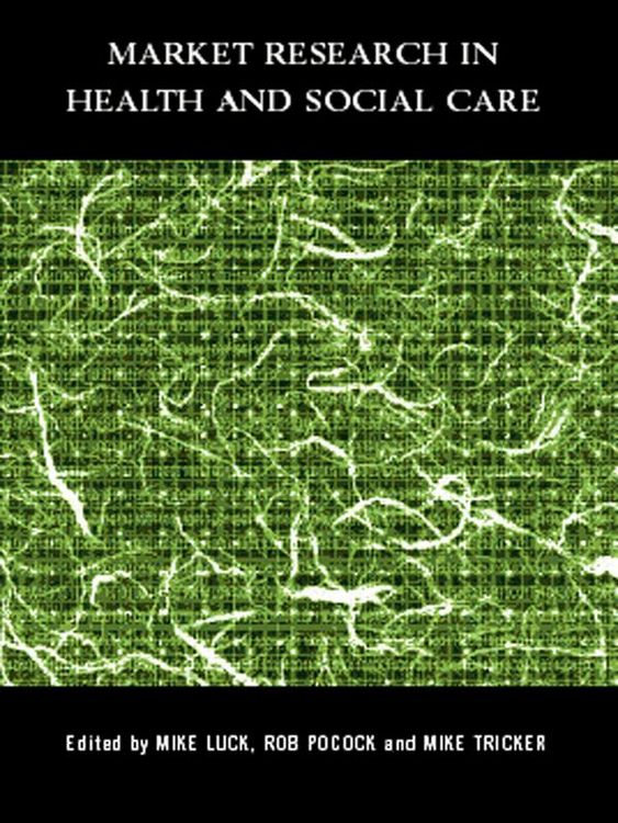 Produktbild: Market Research in Health and Social Care